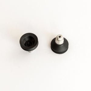 Harmonikás vákuumkorong, D= 40 mm, 1,5 redős, Integrált csatlakozó külső menet 1/4" vulkanizált, NBR