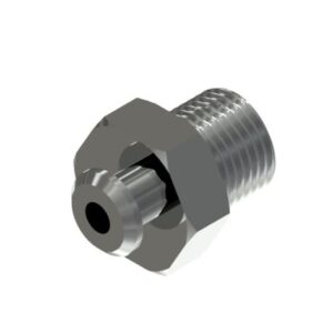 Vákuum korong fitting csatlakozó külső menet 1/8″, alumínium