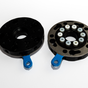 Gyorsváltó kerek, robot oldal D= 150 mm, légcsatlakozás 10 x belső menet 1/4", dugaszoló csatlakozókkal együtt Ø 6 mm