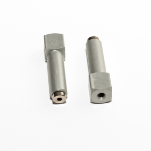 Vákuum korong tartó szár, tengely átmérő 10 mm, tengelyhossz 43 mm, belső menet 3 x M5
