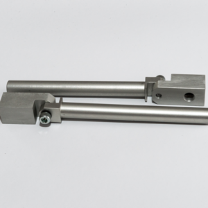 Vákuum korong tartó szár, forgatható csatlakozó, tengely átmérő 14 mm, tengelyhossz 130 mm, belső menet 2 x 1/8"