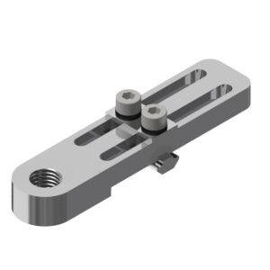 Menetes rögzítő, belső menet M12x1,5, állítható hossz 55 mm, horonyanyával