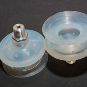 Harmonikás vákuumkorong, D= 60 mm, 1,5 redős, Csatlakozó integrált 1/4" külső menet, szilikon