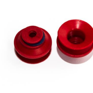 1,5 redős vákuumkorong, D= 34 mm, csatlakozó nélkül, gyűrűvel, szilikon piros
