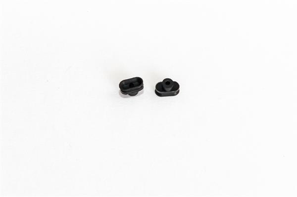 Ovális/téglalap alakú vákuumkorong 7x3,5 mm, csatlakozó nélkül, NBR fekete